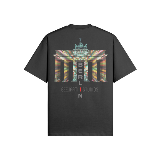 N°7006 | LES LUMIÈRES DE LA PORTE DE BRANDENBOURG | T-SHIRT SURDIMENSIONNÉ | UNISEXE | ÉDITION LIMITÉE