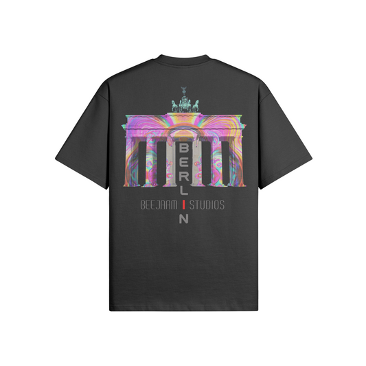 N°7007 | LES LUMIÈRES DE LA PORTE DE BRANDENBOURG | T-SHIRT SURDIMENSIONNÉ | UNISEXE | ÉDITION LIMITÉE