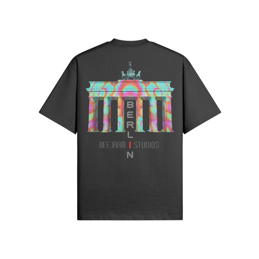 N°7008 | LES LUMIÈRES DE LA PORTE DE BRANDENBOURG | T-SHIRT SURDIMENSIONNÉ | UNISEXE | ÉDITION LIMITÉE