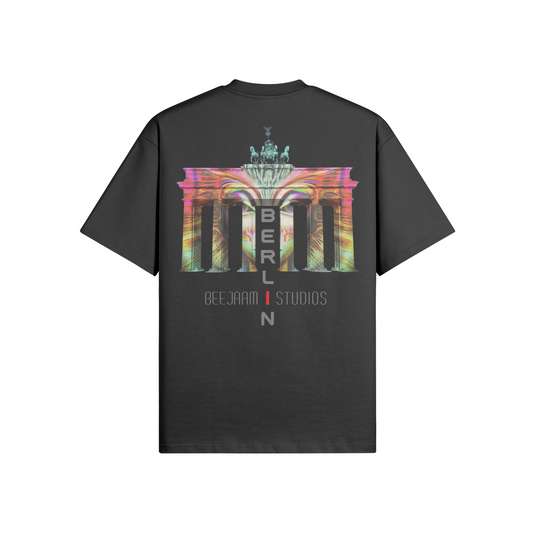 N°7009 | LES LUMIÈRES DE LA PORTE DE BRANDENBOURG | T-SHIRT SURDIMENSIONNÉ | UNISEXE | ÉDITION LIMITÉE